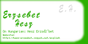 erzsebet hesz business card